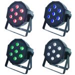 Cheap Price 7x10W 4in1 DMX Stage Plastic LED Flat Par Light RGBW