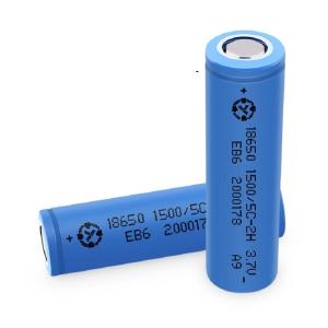 China Deep cycle 18650 1500mAh 3.7V rechargeable lifepo4 battery cell Pollution Free factory
