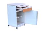 Patient Room Medical Bedside Locker With Wardrobe On Casters