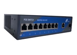 China PoE Gigabit Ethernet SFP Fiber Switch 8 Port POE Switch factory