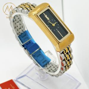 China Black Dial Luxury Ladies Stylish Wrist Watch With Stainless Steel Strap factory
