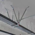 2 Inches Bolted Seismic Support For Cable Tray Wall Mount Adjustable