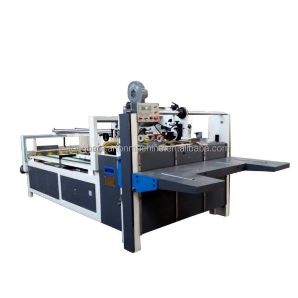 600mm Electric Driven Semi Automatic Cardboard Folder Gluer for Corrugated Box