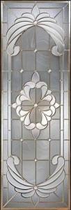 China chrome caming decorative door glass 1&quot; factory