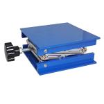 100*100mm Blue Manual Lab Jack Z Axis Translation Stage 110mm Trip