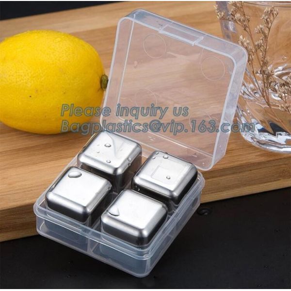 Free Stainless Steel Ice Cube Dice Ice Cube Whisky Stone, New Stainless steel ice cubes Square shape whiskey stone, pac