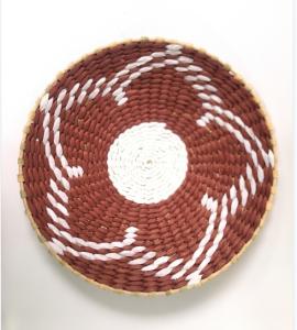 China 2021 new design High quality Wholesale seagrass wicker wall baskets wall plates hanging decor items factory