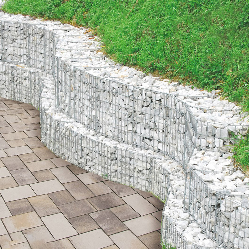 Welded Eco Friendly Gabion Boxes Hexagonal Hole For Decorative Outdoor Spaces Erosion Control