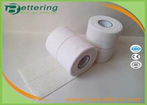 China White Colour 100% Medical Cotton Elastic Adhesive Bandage Wrist Protection Fixation Tape with Feather Edge factory