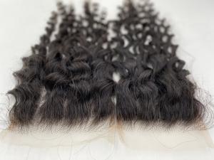 China Italy Curly 5x5 HD Lace Frontal 10A Brazilian Frontal Closure Human Hair 100% Unprocessed Virgin Ear to Ear Lace Frontal Human Hair Pre Plucked with factory