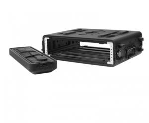 China PE 10&quot; Depth 2U Shallow Rack Case With Microphone Storage factory