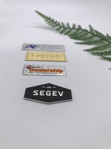 China Matte Adhesive Backed Metal Labels , Anodized Aluminum Stickers factory