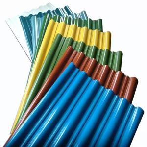 China ASTM A755 PPGI Corrugated Steel Sheet 0.2mm-1.5mm Galvanized Color Roofing Sheets factory