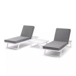 Garden Set AJUNION Aluminum Frame Outdoor Furniture Lounge Set Modular Sectional