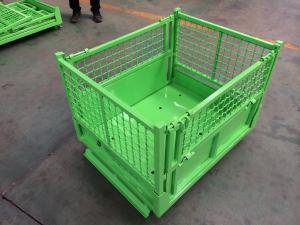China ISO RAL Galvanised 110kg 4 Layers Stackable Steel Wire Cages factory