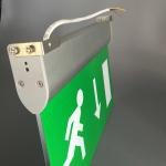 Rechargeable Battery Powered Led Emergency Double Sided Exit Signs 110V - 127V