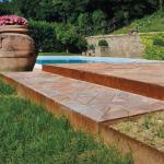 non rusting Corten Steel Lawn Edging 2.4m Rusted Steel Garden Edging