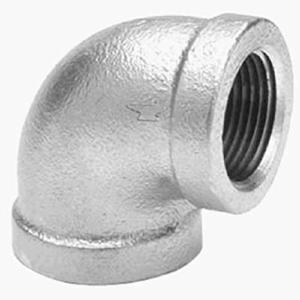 China Malleable Iron Pipe Fitting 90 Degree Elbow 1-1/4&quot; NPT Female Galvanized Finish factory