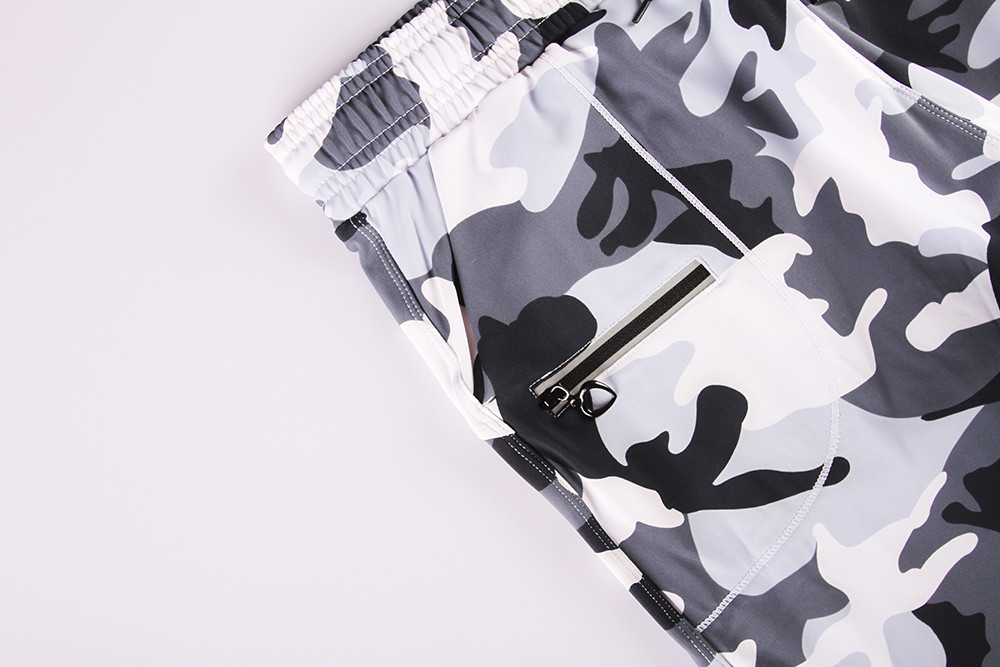 Stockpapa Casual Ladies Camouflage Yoga Pants Elastic Waist Camo Pants Women