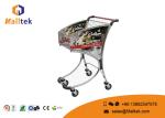 Silver Airport Luggage Trolley Airport Baggage Trolley High Strength Aluminum