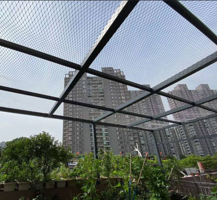Customized Balustrade Cable Mesh Diamond Mesh Orientation for Customized In Width And Length