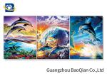 Wall Hanging Picture / Painting for Bedroom , 3d Picture Of Dolphin / Birds