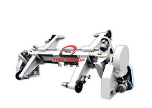 China Electric Drive Shaftless Mill Roll Stand / Semi Auto Reel Stand CE Certified factory