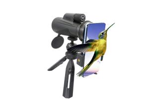 China 12x56 High Powered HD Waterproof Mobile Phone Telescope Monocular For Hunting factory