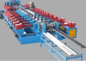 China Pallet Rack C Z Purlin Roll Forming Machine PlC Control Hydraulic Cutting factory