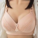 Flower Wireless Push Up Bra Full Cup 105cm Bust Big Breasted Wire Free