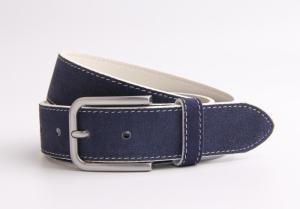 China Suede Mens Leather Dress Belt 100 - 140cm Length With Zinc Alloy Buckle factory
