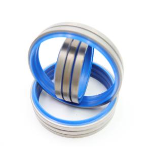 China PU Iron 30Mpa Hydraulic Cylinder Wiper Seal DKBI With Blue Color factory