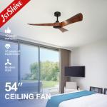 Remote Control 54" 1stshine Ceiling Fan with Silent Motor and 3 ABS Blades OEM