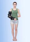 Black Telescoping Elbow Brace Alloy Hinged Elbow Brace Post Op One Size Fit All