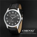 Hot Top Brand OEM Custom Logo Cow Leather Watches Cheap Stainless Steel Case