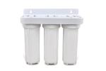 10 Inch White Water Filter Parts Three Stages 8 - 125psi Inlet Pressure