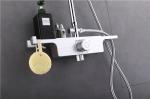 Wear Resistant Bathtub Shower Faucet Sets Chrome Double Switching Ceramic Valve