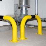 Black Bull Steel XL Collision Protection Guard - 600 x 1500mm - Yellow and Black