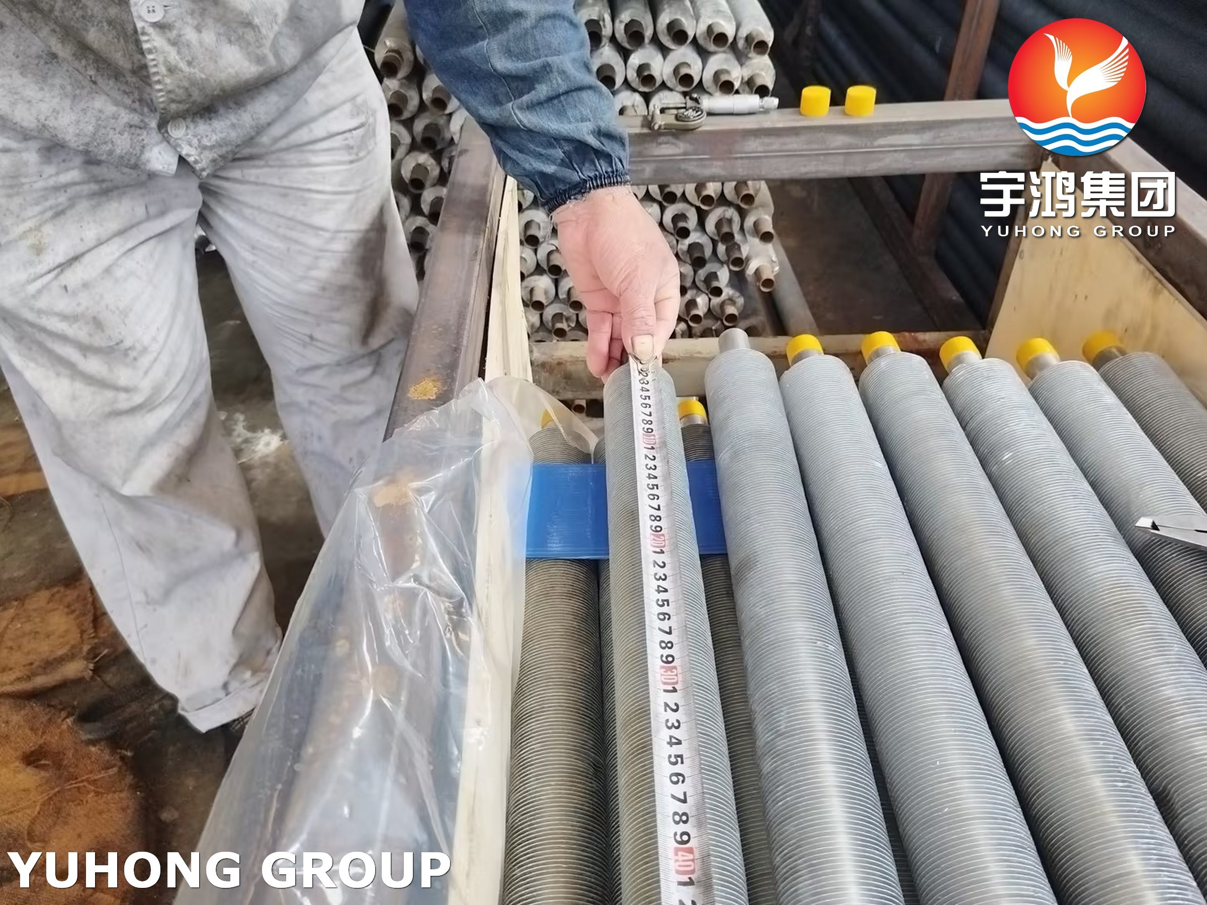 ASTM A249 TP304 L-Type Wound Finned Tube With Al1060 For HVAC Systems