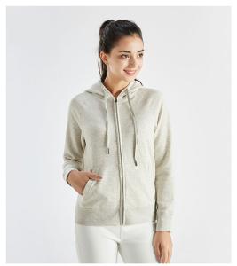 China Unisex long sleeve winter rib cuff zipper up hoodies factory