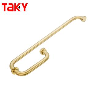 China Customization Aluminium Stainless Steel Hardware Pull Handles Shower Screen Glass Door Handle factory