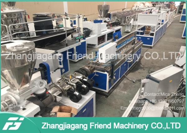 Plastic Pvc Double Wood Plastic Composite Production Line High Production