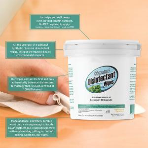 China Customized 99.9% Sterilization Disinfectant Wet Wipes 100% Plant Sourced Fibers factory