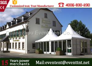 China Big Wedding Luxury Camping Tent Waterproof Square Roll Up Windows With Mosquito Net factory