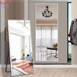 Large Luxury Salon Bathroom Shower Glass Mirror for in Large European Style