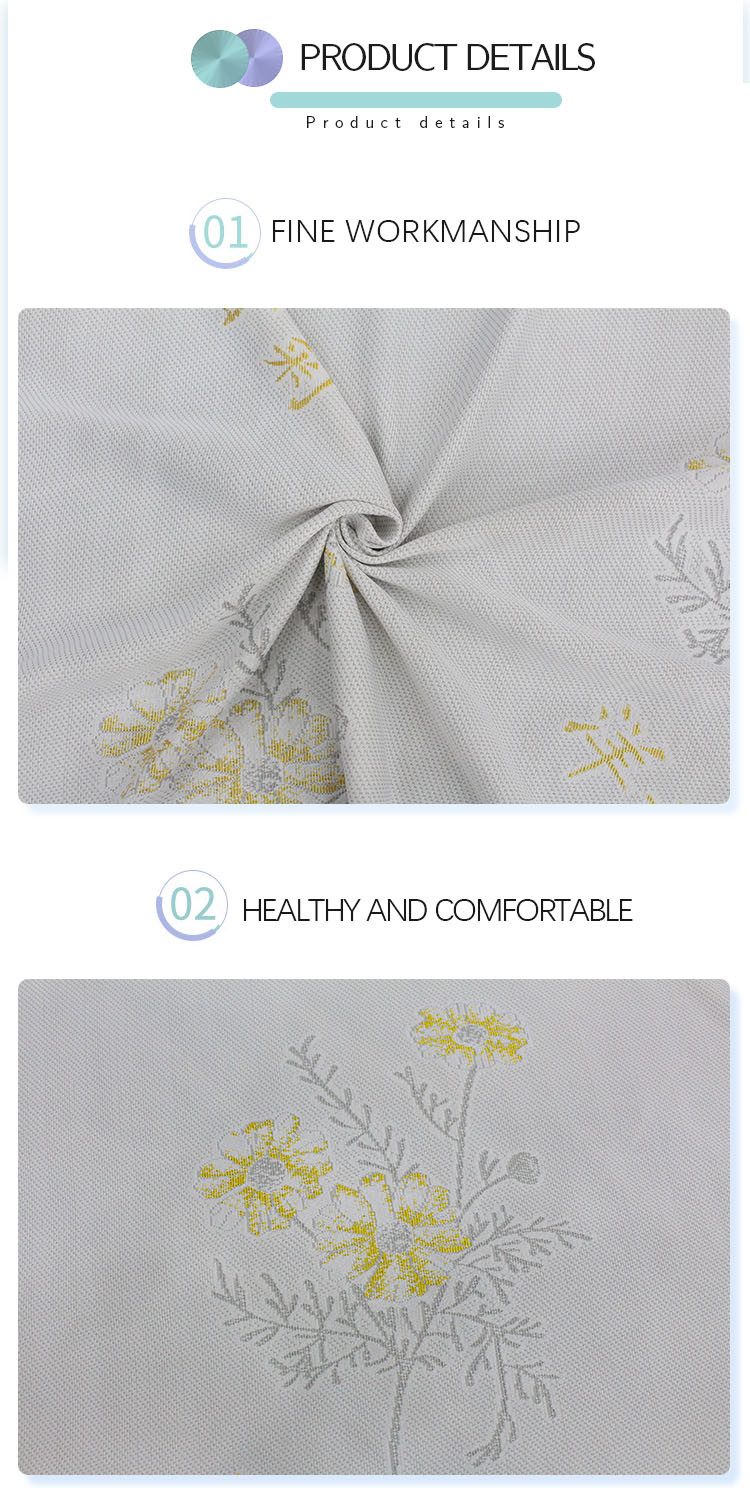 Home Textile Polyester Mattress Quilting Fabric 2.3m Width 300gsm