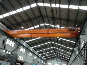 China Lowhead Room Single Girder Overhead Cranes Yellow Color Q235B Material factory