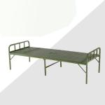 Field Steel Plastic Bed Camp Army Bed Portable Folding Bed Military Green