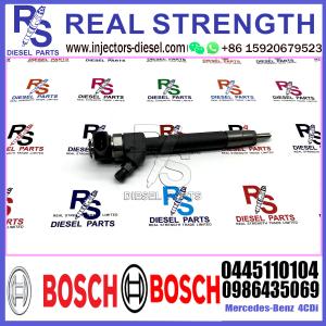 China Diesel Fuel Common Rail Injector 0445110104 0445110103 0986435043 0986435069 For Mercedes-Benz 4CDI Engine factory