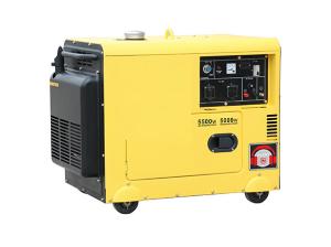 China Portable General Diesel Generator , 120 Volt 5kw Silent Generator For Home Use factory